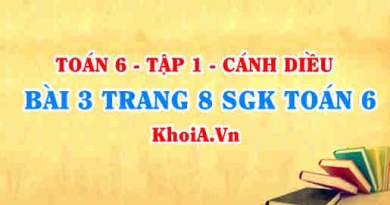 Bài 3 trang 8 SGK Toán 6 tập 1 Cánh Diều